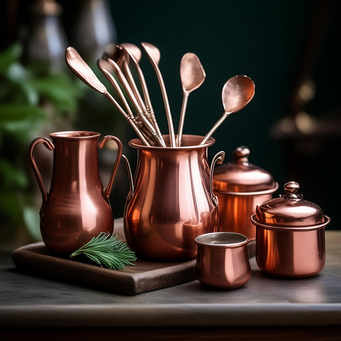 "Elegance: Embracing Tradition with Copper Utensils" - Hi Retails